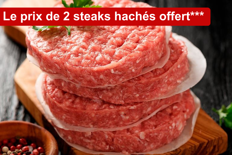 2 steaks offerts