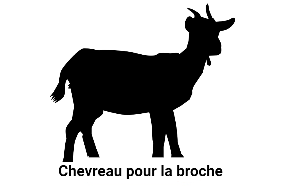 Chevreau pour la broche